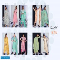 ZULFAT DESIGNER SUITS LAUNCH NOVA PURE COTTON FANCY SALWAR KAMEEZ
