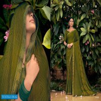 Madhupriya Daastan Wholesale Black China Chiffon Sarees