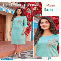 SMYLEE MANDY VOL 5 SILK WORK DAILY WEAR KURTIS