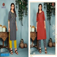 BAANVI PARAMPARA VOL 1 COTTON KURTI WITH PANT SUPPLIER