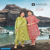 Kadlee Reeha Wholesale Chanderi Full Stitched 3 Piece Salwar Suits