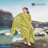 Kadlee Reeha Wholesale Chanderi Full Stitched 3 Piece Salwar Suits