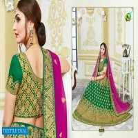 Ashika Lehenga Wholesale Fancy Silk Semi Stitch Lehengas