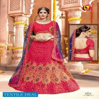 Ashika Lehenga Wholesale Fancy Silk Semi Stitch Lehengas