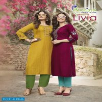 Karissa Livia Wholesale Reyon Long Kurtis