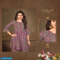 ELEGANT PRINTS BY LILY AND LALI READYMADE MASLIN FANCY GARARA SHARARA SUIT COLLECTION