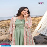 HELLO JACKETS VOL 6 BY S4U ELEGANT PARTY WEAR LONG KURTI WITH JACKET SUPPLIER