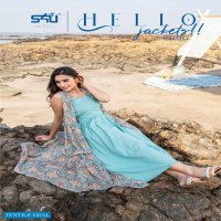 HELLO JACKETS VOL 6 BY S4U ELEGANT PARTY WEAR LONG KURTI WITH JACKET SUPPLIER