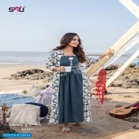HELLO JACKETS VOL 6 BY S4U ELEGANT PARTY WEAR LONG KURTI WITH JACKET SUPPLIER