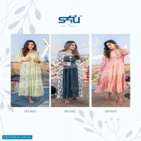 HELLO JACKETS VOL 6 BY S4U ELEGANT PARTY WEAR LONG KURTI WITH JACKET SUPPLIER