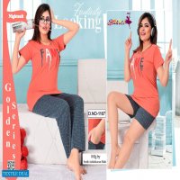 Saheli Golden Series Wholesale Night Wear T-Shit And Pajama And Shorts