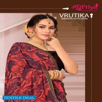 Madhupriya Vrutika Wholesale Swaroski Butta Work Sarees