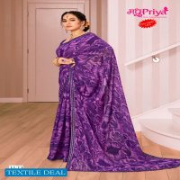 Madhupriya Vrutika Wholesale Swaroski Butta Work Sarees