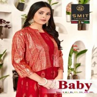 POONAM PRESENT BABY RAYON LONG BIG SIZE GOWN WITH JACKET CONCEPT