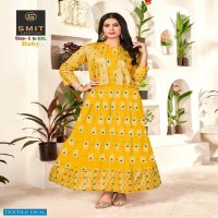 POONAM PRESENT BABY RAYON LONG BIG SIZE GOWN WITH JACKET CONCEPT
