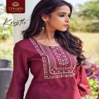 7 Pearl Krystle Wholesale Viscose With Sequence Work Long Kurtis