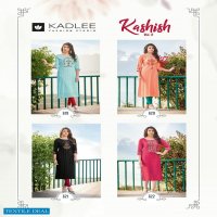 Kadlee Kashish Vol-3 Wholesale Reyon Weaving With Hand Work Long Kurtis
