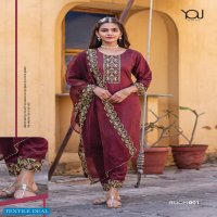 You Rooh Wholesale Super Fancy Kurti With Pant And Dupatta Catalogs