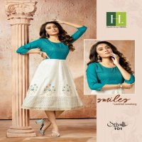 HIRWA SRIVALLI RAYON GHERA KURTI CONCEPT AUTHORIZED SUPPLIER IN SURAT