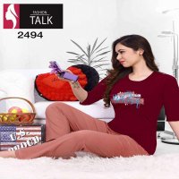FT RIDDLE SHINKER NS LONG SLEEVE VOL.2494 HEAVY SHINKER HOSIERY COTTON NIGHT SUIT CATALOG WHOLESALER BEST RATE