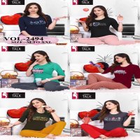 FT RIDDLE SHINKER NS LONG SLEEVE VOL.2494 HEAVY SHINKER HOSIERY COTTON NIGHT SUIT CATALOG WHOLESALER BEST RATE