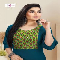 IGNITE BY FLY FREE HEAVY RAYON SLUB WORK KURTI CATALOG WHOLESALER BEST RATE