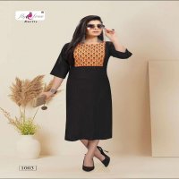 IGNITE BY FLY FREE HEAVY RAYON SLUB WORK KURTI CATALOG WHOLESALER BEST RATE