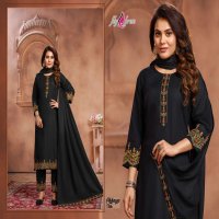 FLY FREE CHHAYA HEAVY RAYON 14KG OP PANT AND DUPATTA 2 SIDE BORDER WORK READYMADE SUIT CATALOG WHOLESALER BEST RATE