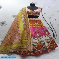 Shubhkala Floral Vol-4 Wholesale Pure Rera Silk Lehengas