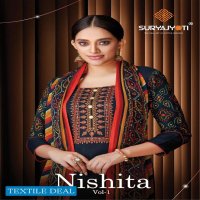 Suryajyoti Nishita Vol-1 Wholesale Pure Reyon Print Dress Material