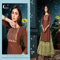 KINTI PAHELI TOP WITH SKIRT NEW CONCEPT FOR WOMEN