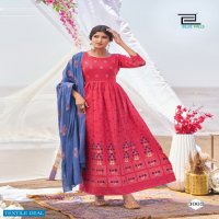 BLUE HILLS WALKWAY DUPATTA EDITION VOL 3 GOWN WITH DUPATTA CLASSIC PRINTS