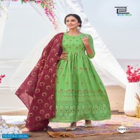 BLUE HILLS WALKWAY DUPATTA EDITION VOL 3 GOWN WITH DUPATTA CLASSIC PRINTS