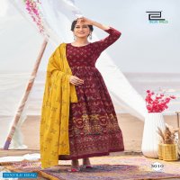 BLUE HILLS WALKWAY DUPATTA EDITION VOL 3 GOWN WITH DUPATTA CLASSIC PRINTS