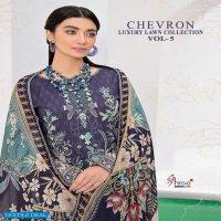 SHREE FABS CHEVRON LUXURY LAWN VOL 5 PURE LAWN PAKISTANI SUITS