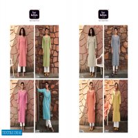 FOUR BUTTONS BASIL 3 PURE COTTON FANCY KURTI