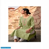 FOUR BUTTONS BASIL 3 PURE COTTON FANCY KURTI