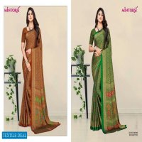 MINTORSI JULIET CHIFFON BLACK CADBURY FANCY SAREES WHOLESALER