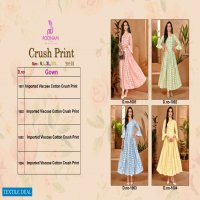 POONAM CRUSH PRINT VOL 2 FANCY DESIGNER GOWN COLLECTION