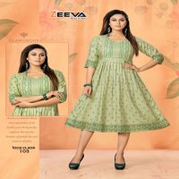 ZEEVA RICH CLASS RAYON EXCLUSIVE LOOK GHERA KURTI CATALOG