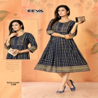 ZEEVA RICH CLASS RAYON EXCLUSIVE LOOK GHERA KURTI CATALOG