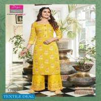 Diya Bibas Vol-12 Wholesale Kurti With Plazzo And Pant Pair Catalogs