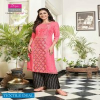 Diya Bibas Vol-12 Wholesale Kurti With Plazzo And Pant Pair Catalogs