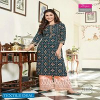 Diya Bibas Vol-12 Wholesale Kurti With Plazzo And Pant Pair Catalogs