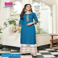 Diya Bibas Vol-12 Wholesale Kurti With Plazzo And Pant Pair Catalogs