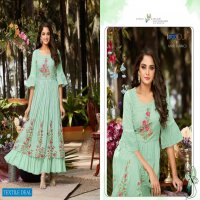 Anju Lime Light Wholesale Designer Anarkali Long Gown Kurtis