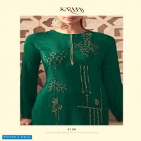 Karma Noor Vol-6 Wholesale Natural Crepe Embroidery Casual Salwar Suits