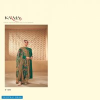 Karma Noor Vol-6 Wholesale Natural Crepe Embroidery Casual Salwar Suits