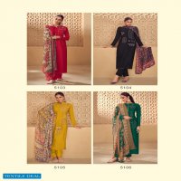 Karma Noor Vol-6 Wholesale Natural Crepe Embroidery Casual Salwar Suits