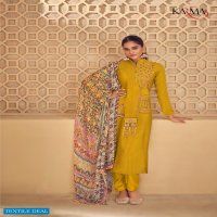 Karma Noor Vol-6 Wholesale Natural Crepe Embroidery Casual Salwar Suits